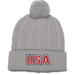 Pacific Headwear Silver Beanie - USA