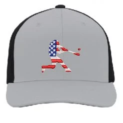 Pacific Headwear FLEXFIT® Hat - American Flag Batter