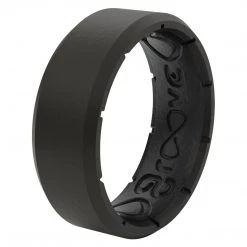 Groove Life Edge Black- Men's Silicone Ring