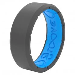 Groove Life Edge Deep Stone Grey-Men's Silicone Ring