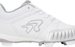 Ringor Flite Cleat - Pitching Toe Molded White/Silver