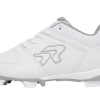 Ringor Flite Softball Cleats - Molded White/Silver