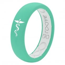 Groove Life Hero - Medical Seafoam Thin Silicone Ring