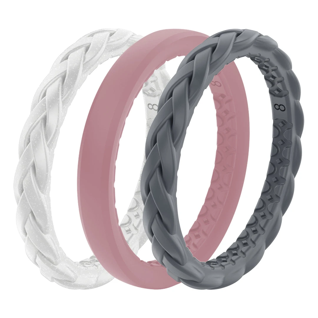 Groove Life Serenity - Women's Stackable Silicone Ring 2 Groove Life Serenity - Women's Stackable Silicone Ring