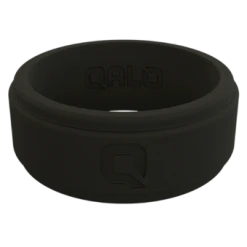 QALO Men's Step Edge Silicone Ring - Black Accessories