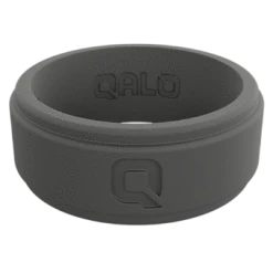QALO Men's Step Edge Silicone Ring - Charcoal Accessories
