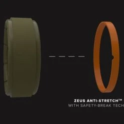 Groove Life Zeus Edge Deep Stone Grey- Men's Silicone Ring