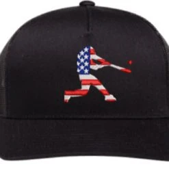 Pacific Headwear Snapback Hat- American Flag Batter