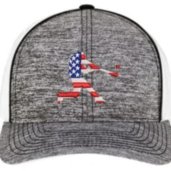 Pacific Headwear Snapback Hat - American Flag Batter