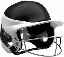 Rip-It Vision Pro Softball Batting Helmet - Gloss Black/White