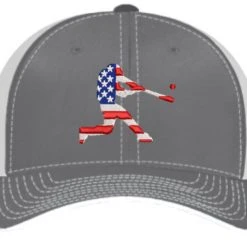 Pacific Headwear Trucker FLEXFIT® Hat - American Flag Batter