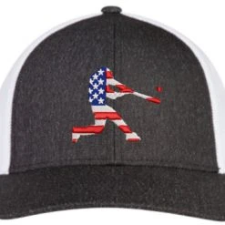 Pacific Headwear Flexfit Hat- American Flag Batter