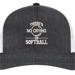 Pacific Headwear Heather Snapback Hat: There’s No Crying In Softball